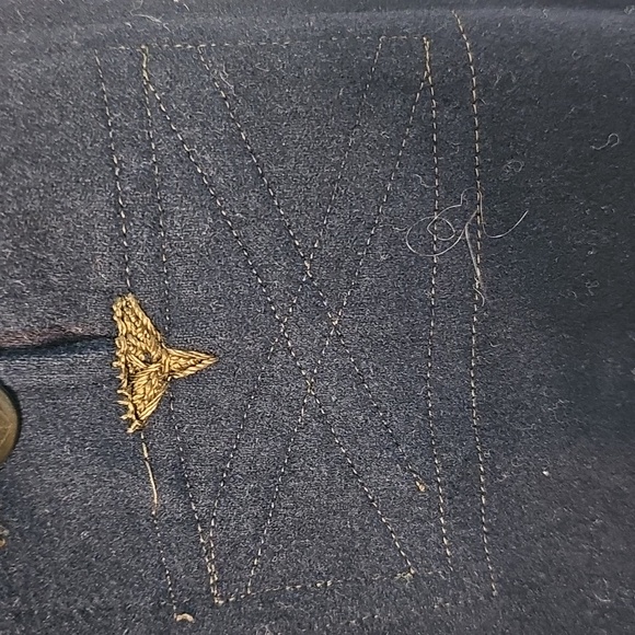 Vintage US Navy 1940s Blue Wool High-Waisted Sailor Trousers Womens 30 Classical - Picture 8 of 16